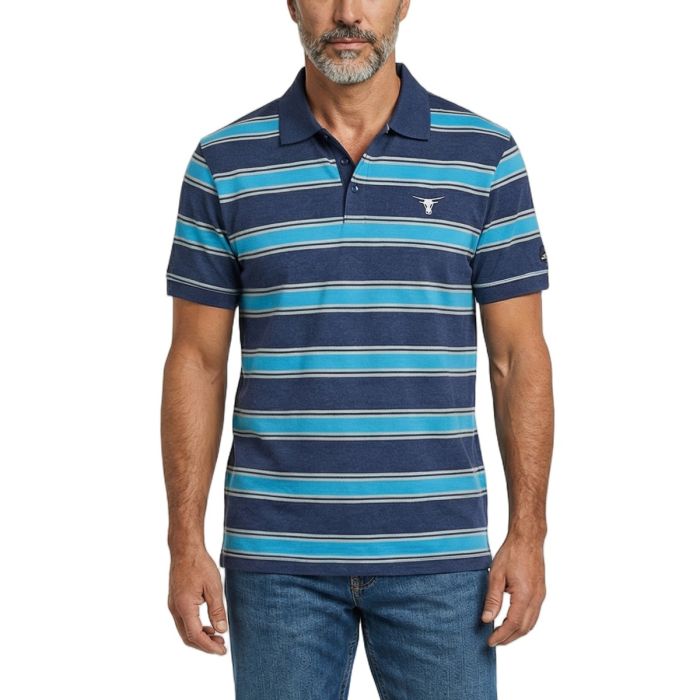 Pure Western Mens Clinton Short Sleeve Polo - C