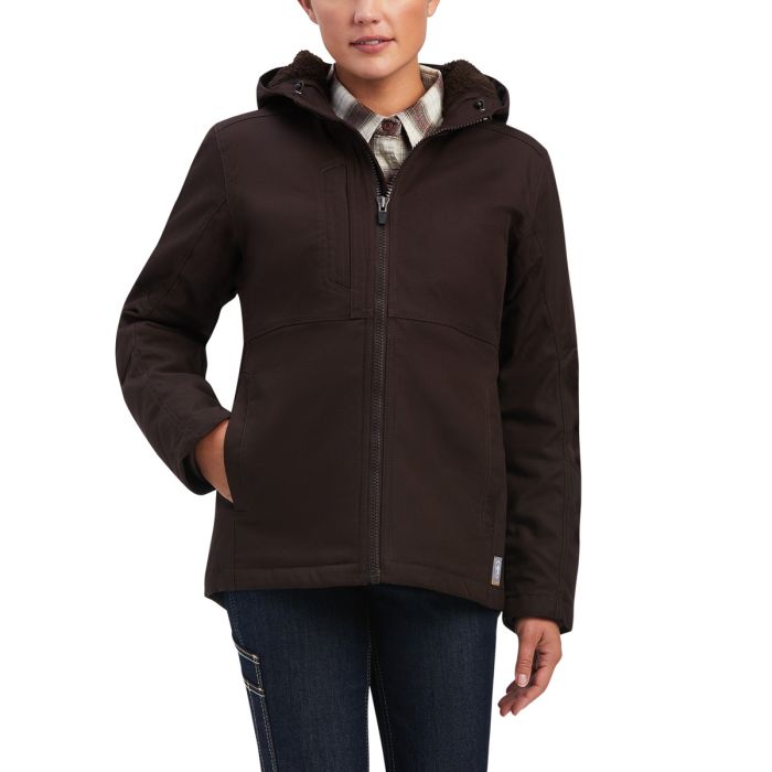 Ariat Women's REBAR Duracanvas Insulated Jacket - Mole - Sz XS & S Only