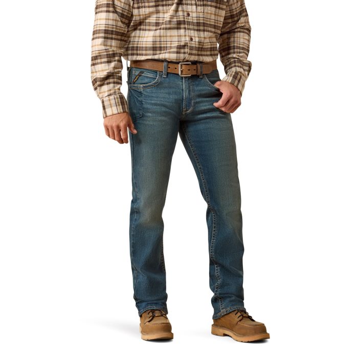 ARIAT M5 Rebar Low Rise Slim Straight Jeans - Ironside