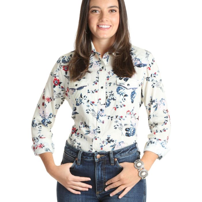 Rock 47 WMNS Western Fashion Floral L/S Shirt