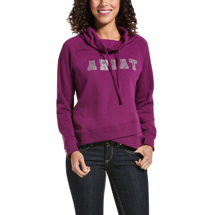 Ariat Womens Sequin Sweat shirt - Imperial Violet - Sz XS & S Only