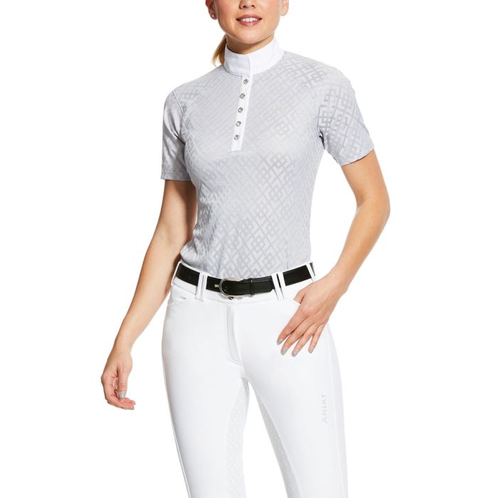 Ariat Showstopper Show Shirt - Pearl Grey