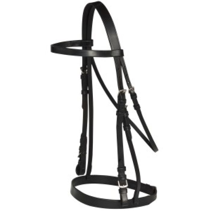 Norfolk Snaffle Bridle - Black or Brown