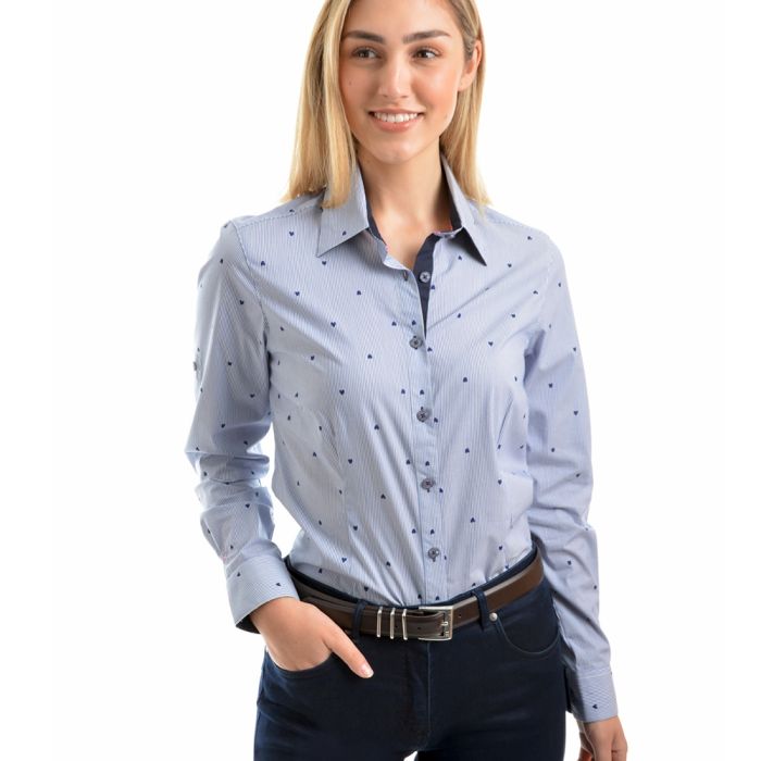 Thomas Cook Heart Stripe Long Sleeve Shirt