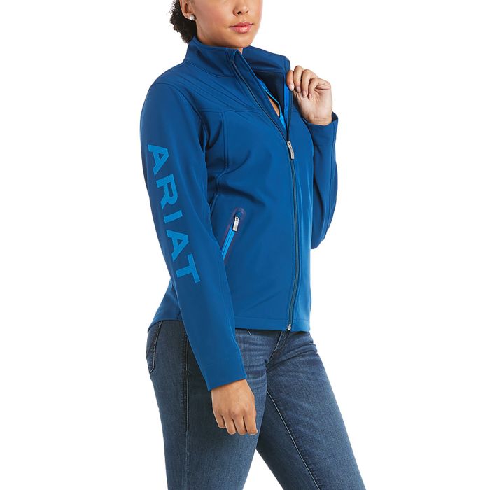 Ariat Womens New Team Softshell Jacket - Blue Opal - Sz M & XL Only