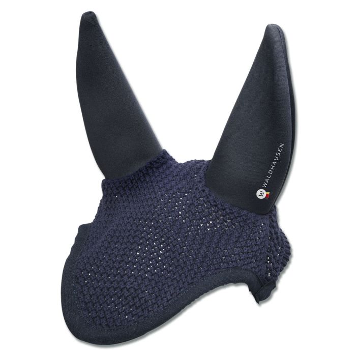 Quiet Ears Crochet Bonnet - Night Blue