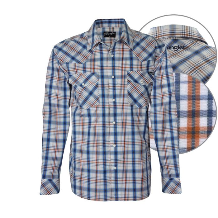Wrangler Mens Tate Long Sleeve Shirt